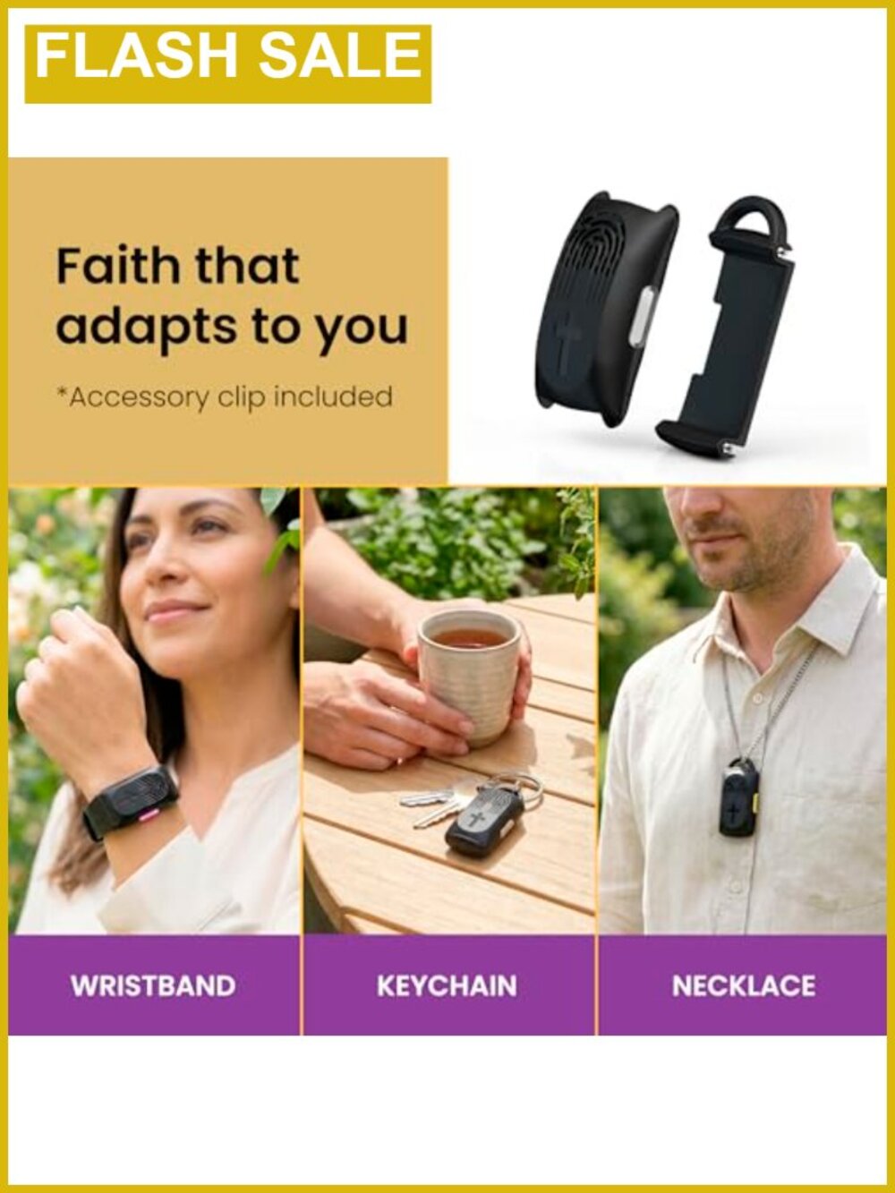Audio Bible Wearable Scripture Speaker Bracelet Rechargeable - Picture 4 of 5